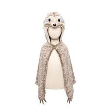 54305 Cute &amp; Cuddly Sloth Cape, Size 4-6