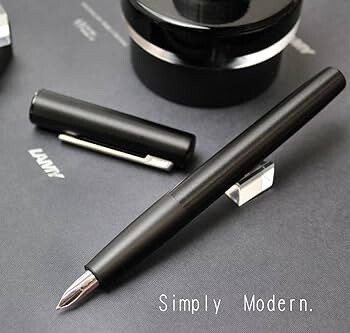 FP Fountain pen Aion Black Steel Fine L077BLKF
