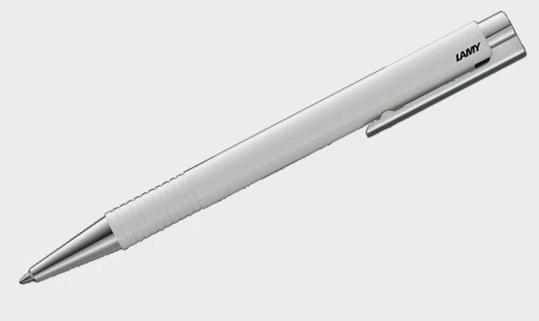 BP LOGO PLASTIC WHITE W/STEEL TRIM (L204M+WH)