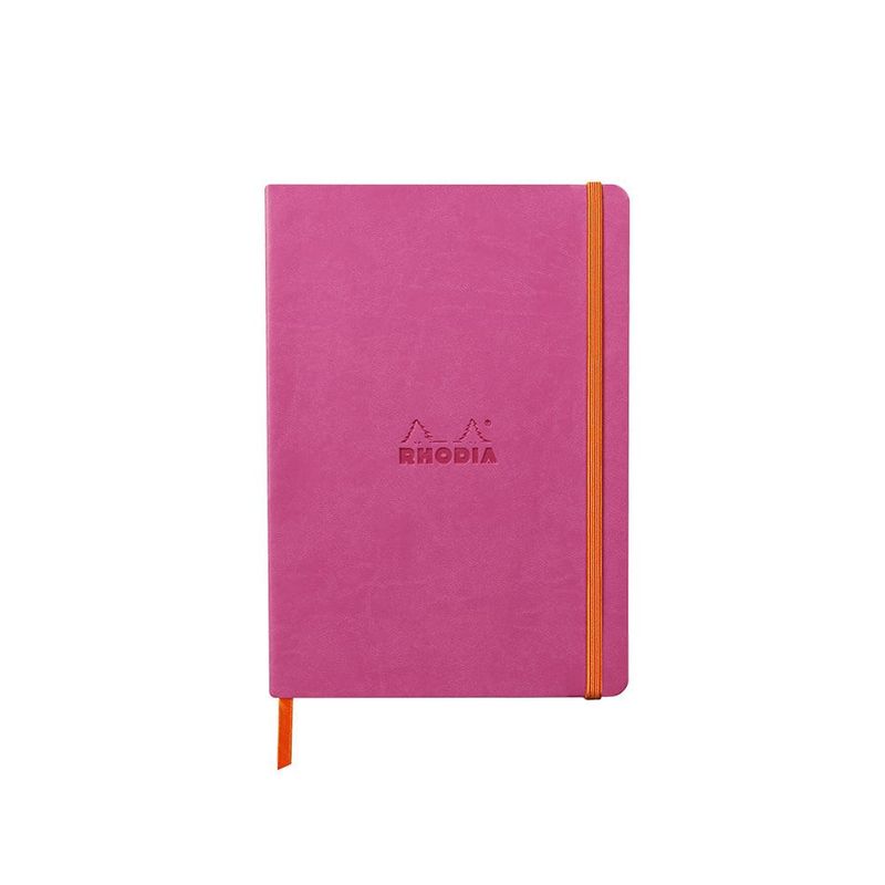 117562 **RHODIARAMA SOFTBACK NOTEBOOK DOT 7.5 x 9.75 RASPB