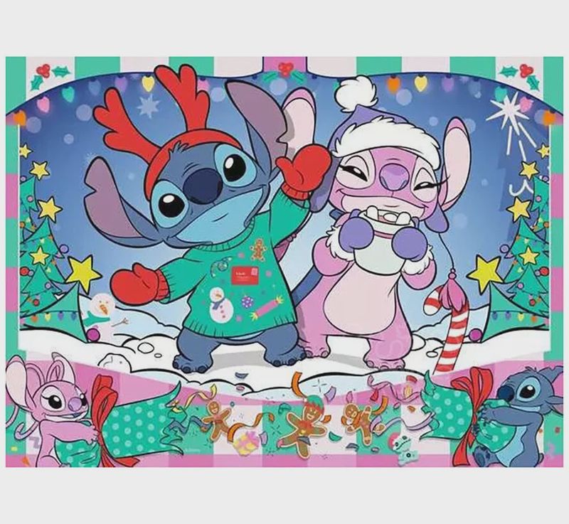 12004030 Stitch Christmas 100 pc Puzzle