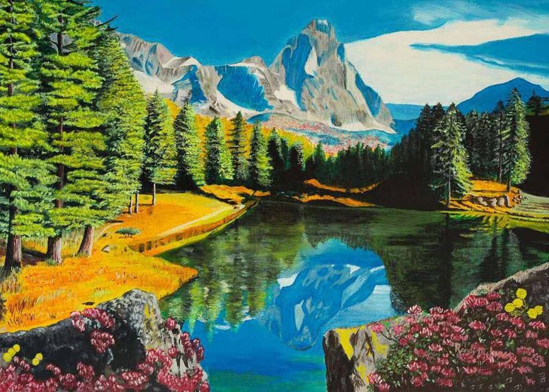 12000873 Rocky Mountain Reflections 300 pc Large Format