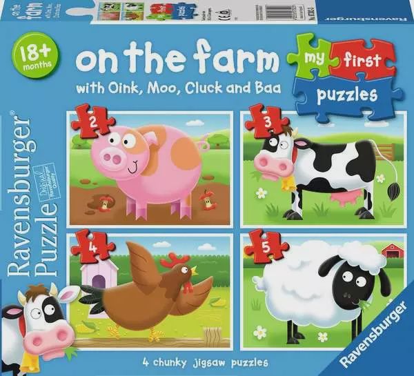 07302 MFP On The Farm 2, 3, 4, 5 pc Puzzles