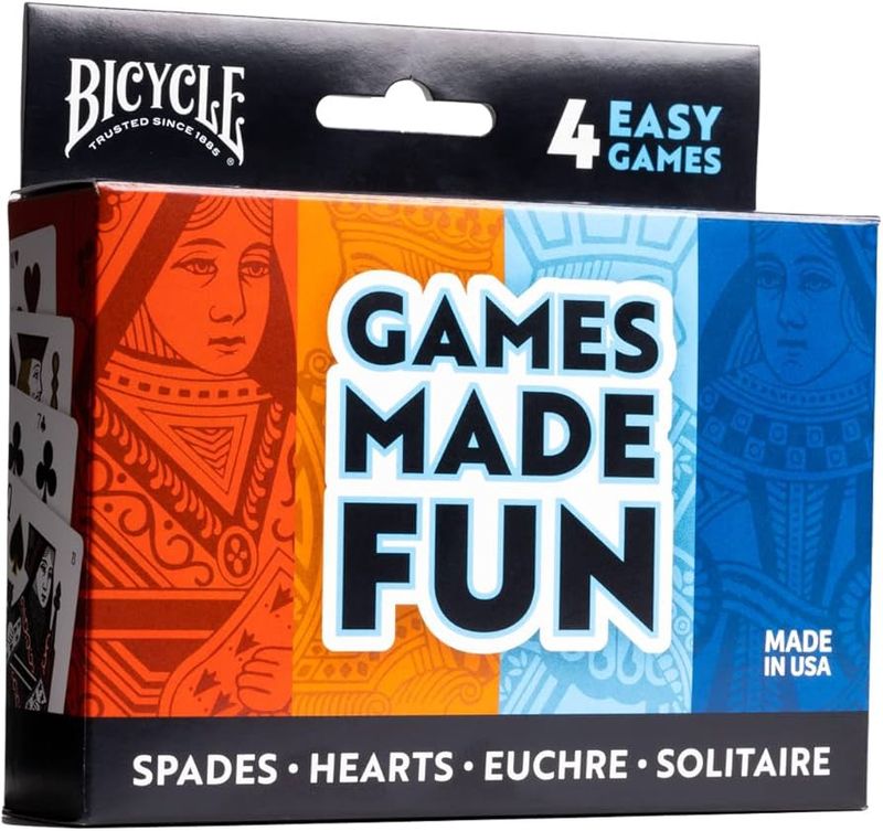 US10031926 BICYCLE - 4pk ASST ( Hearts, Spades, Euchre, Solitaire )