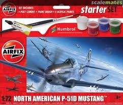 AIR55013 NORTH AMERICANP51-D MUSTANG (1/72)STARTER SET ***NEW TOOL