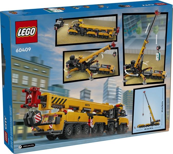 60409 Yellow Mobile Construction Crane CS PK 2