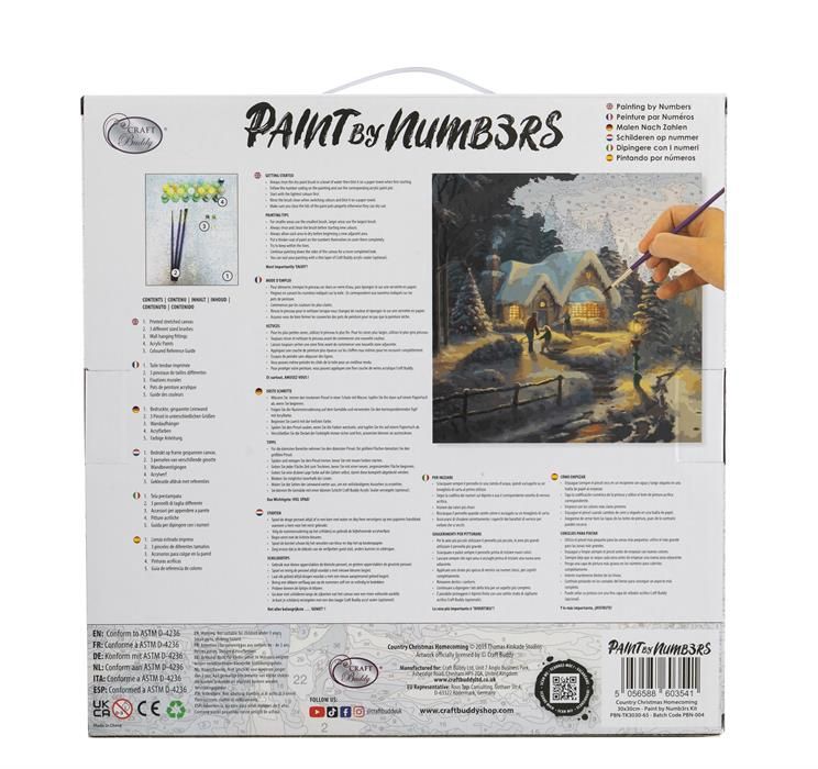 CA-60354 CA PBN (Medium): Country Christmas (Kinkade)