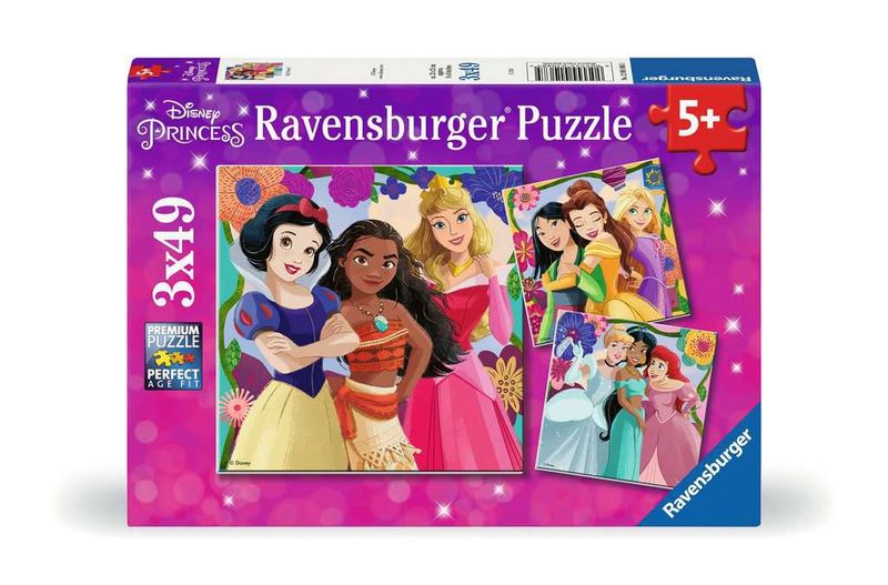 12001068 Disney Princess 3x49 pc Puzzles