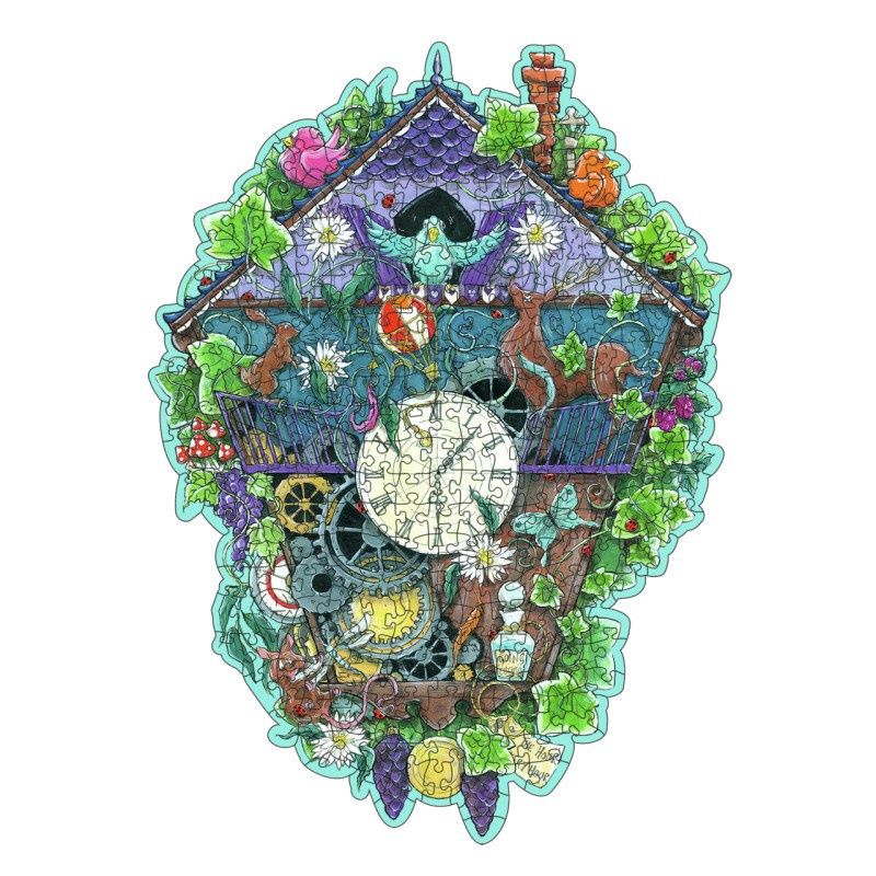 12000759 WOOD: Cuckoo Clock 300 pc Puzzle