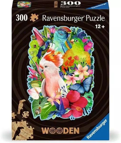12000760 WOOD: Beautiful Birds 300 pc Puzzles