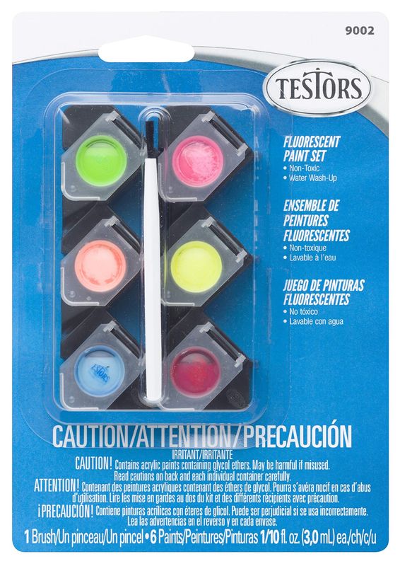 TES09002 6 Colour Acrylic Set