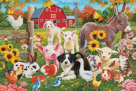 55127 Farmyard Greetings (Floor 36pc)