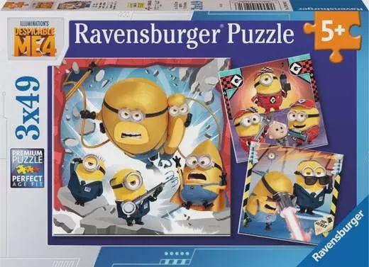 12001061 Despicable Me 4 3x49 pc Puzzles