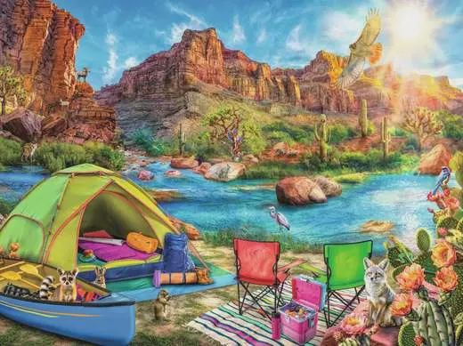 12001007 Canyon Camping 1500 pc Puzzle