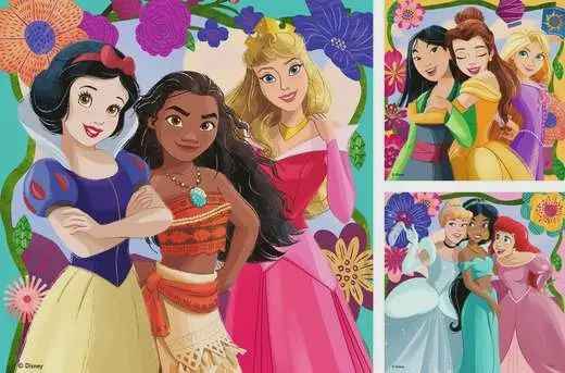 12001068 Disney Princess 3x49 pc Puzzles
