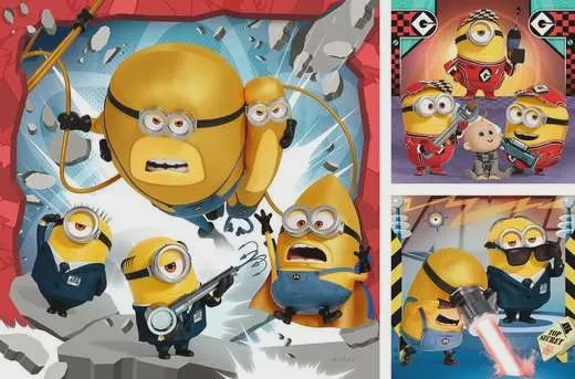 12001061 Despicable Me 4 3x49 pc Puzzles