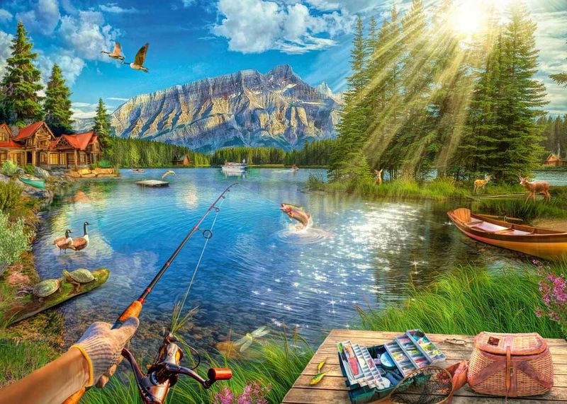 12000877 Life at the Lake 1000 pc Puzzle
