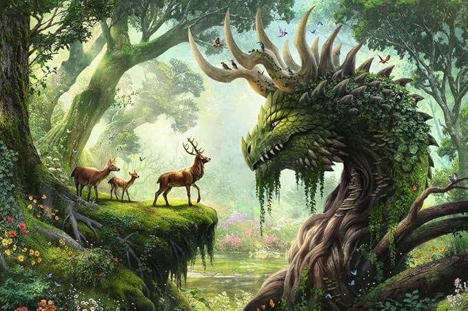 12000808 The Forest Dragon Awakes 3000 Pc Puzzle