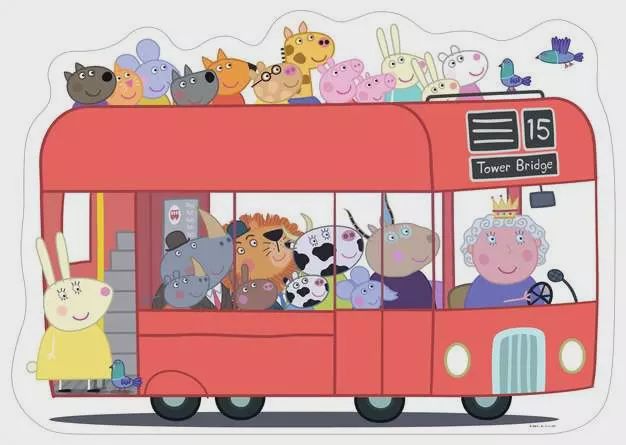 05530 Peppa Pig London Bus 24 Pc Puzzle