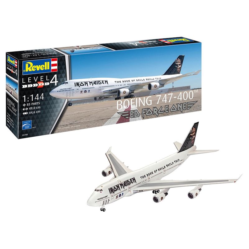 GREV03780 1:144 Boeing 747-400 Iron Maiden - Ed Force One