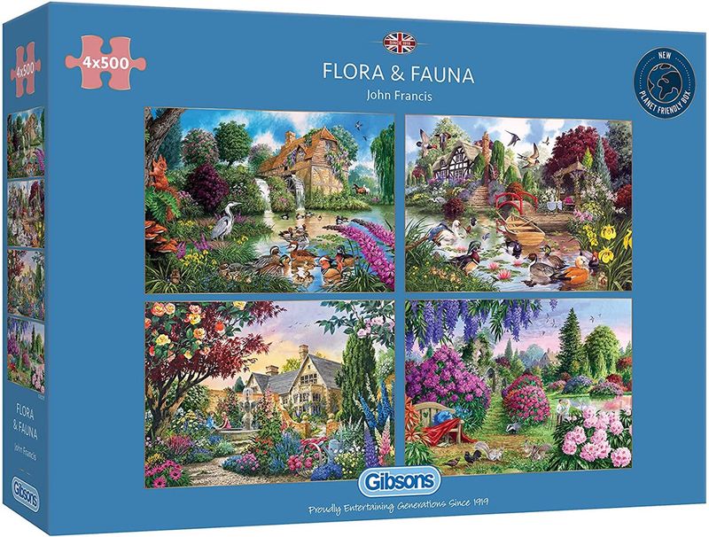 GIBG5025 Puzzle: 500 Flora &amp; Fauna (4 Puzzles)