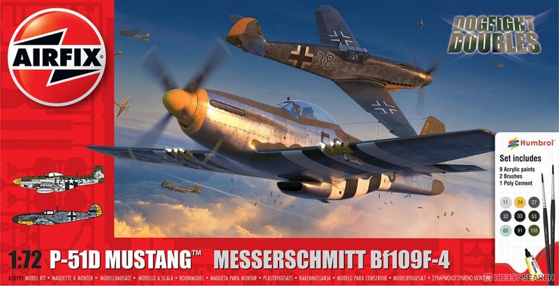AIR50193 P−51D MUSTANG vs BF109F−4 DOGFIGHT
