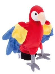B40131 HANDPUPPET &quot;PARROT&quot;