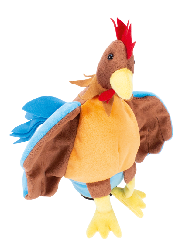 B40126 HANDPUPPET &quot;ROOSTER&quot;