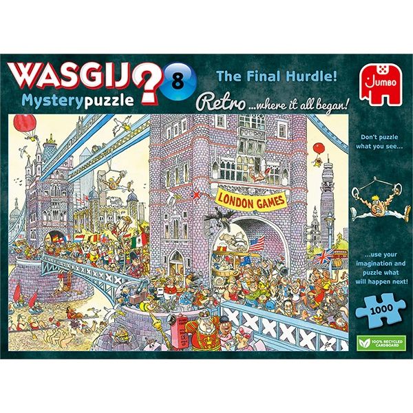 70-00330 1000 PCS, WASGIJ MYSTERY RETRO 8, THE FINAL HURDLE!
