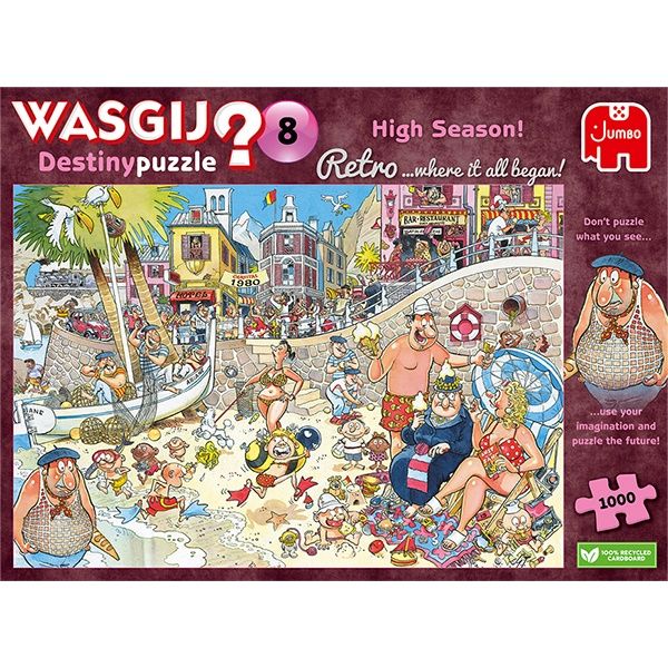 70-00329 1000 PCS, WASGIJ DESTINY RETRO 8, HIGH SEASON!