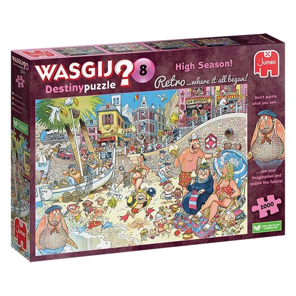 70-00329 1000 PCS, WASGIJ DESTINY RETRO 8, HIGH SEASON!