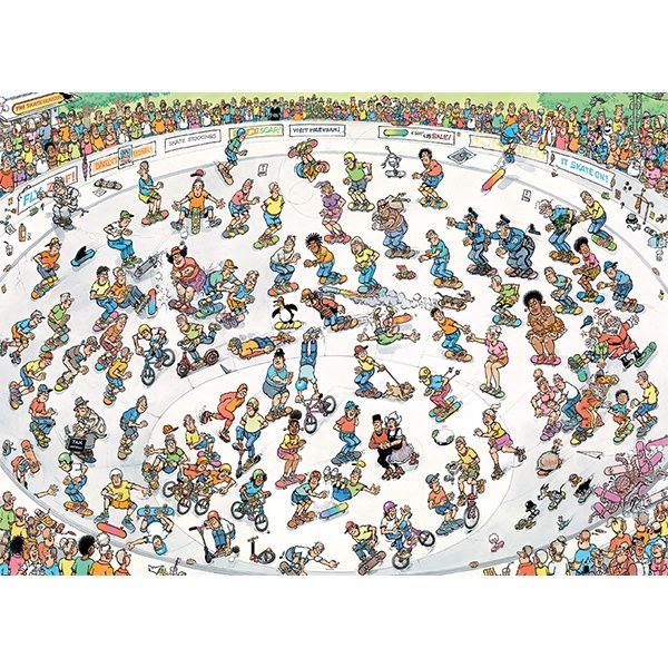 70-00323 1000 PCS, RIDING THE SKATE BOWL, JVH