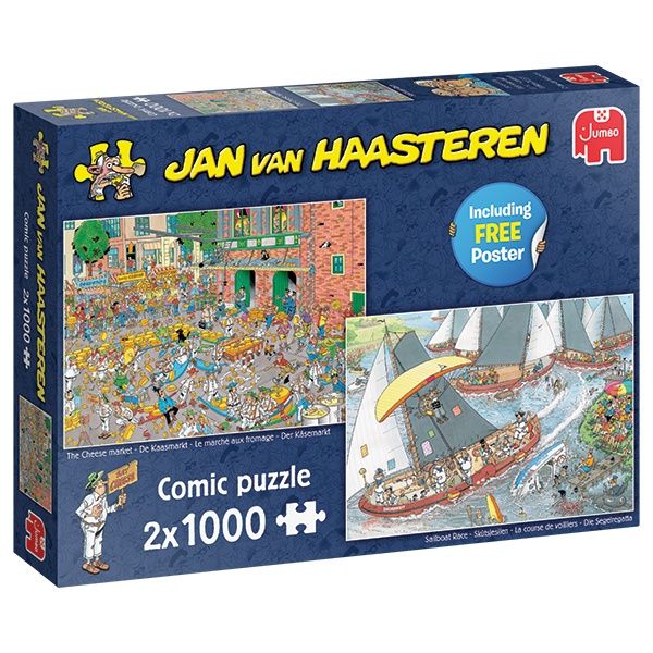70-00037 2X1000 PCS, THE CHEESE MARKET &amp; SAILBOAT RACE, JVH