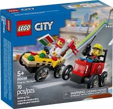60458 Pizza vs. Fire Truck Race Car Pack CS PK 5