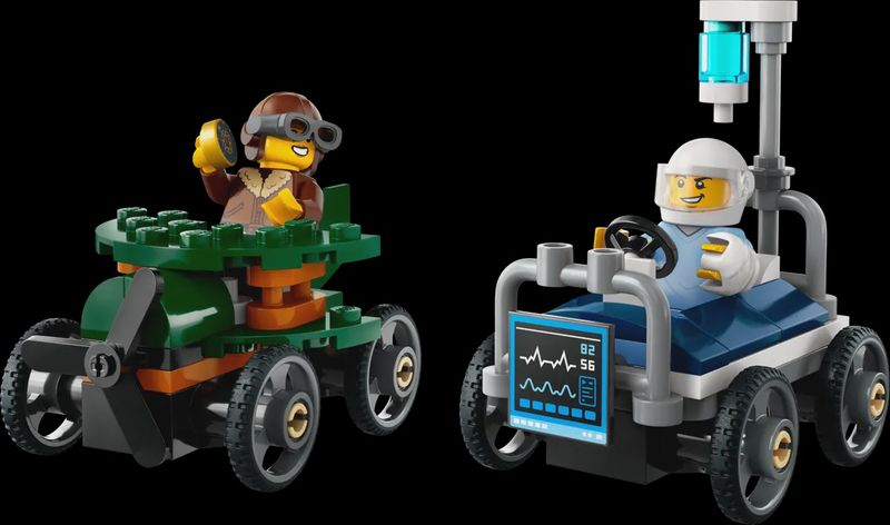 60459 Airplane vs. Hospital Bed Race Car Pack CS PK 5Sale price
