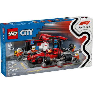 60443 F1® Pit Stop &amp; Pit Crew with Ferrari Car CS PK 3