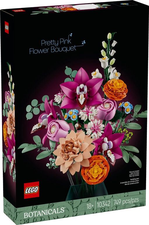 10342 Pretty Pink Flower Bouquet CS PK 3