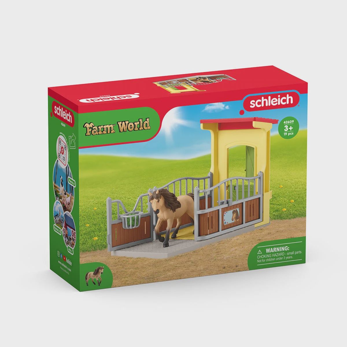 42609 Pony Box with Iceland Pony Stallion