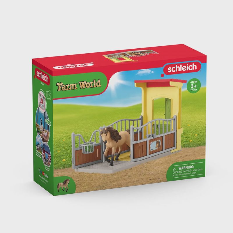 42609 Pony Box with Iceland Pony Stallion