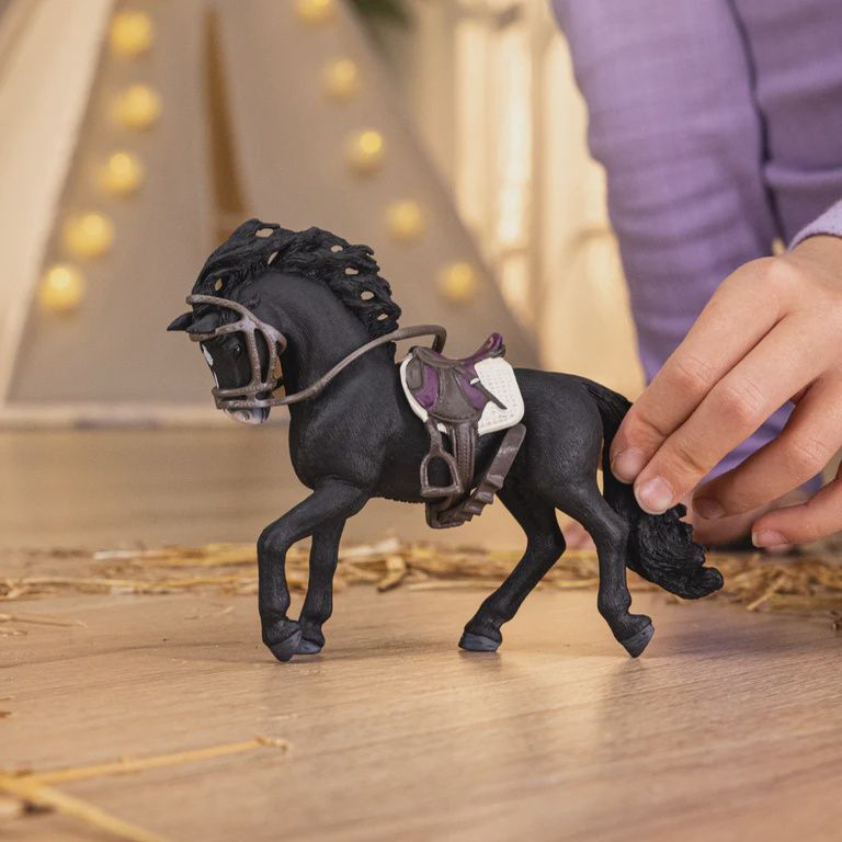 42707 Pura Raza Espanola Stallion with Saddle and Bridle