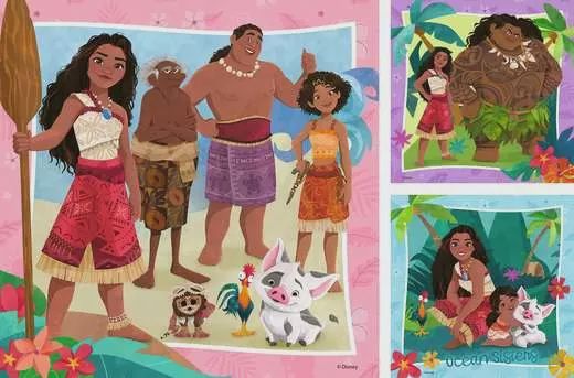 12004123 Moana 2 Off To New Adventures 3x49 pc Puzzle