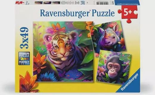 05735 Jungle Babies 3x49 pc Puzzle