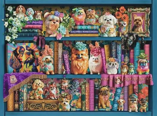 12001466 Precious Porcelain Pups 500 Pc Puzzle