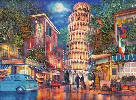 12000709 Streets of Pisa 500 Pc Puzzle