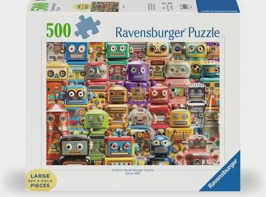 12001331 Retro Robots 500 Pc Puzzle LF