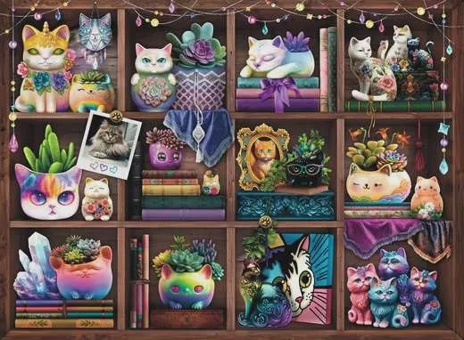 12000874 Cubby Cats and Succulents 500 pc Puzzle