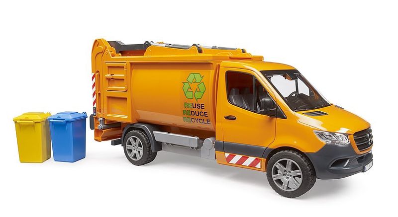 02682 MB Sprinter Garbage Service  w garbage cans