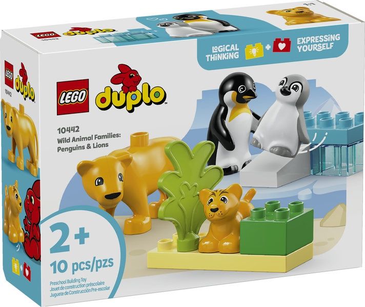 10442 Wild Animal Families: Penguins &amp; Lions CS PK 4