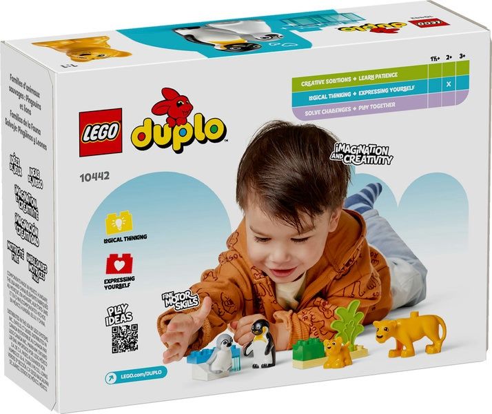 10442 Wild Animal Families: Penguins &amp; Lions CS PK 4