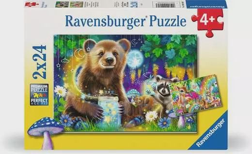 12004160 Lovable Woodland Friends 2x24 Pc Puzzle